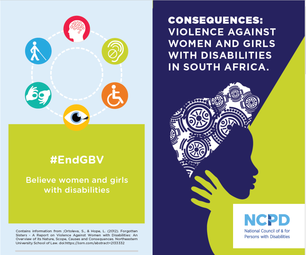 Flyer : Consequences of violence against women and girls with disabilities in South Africa
