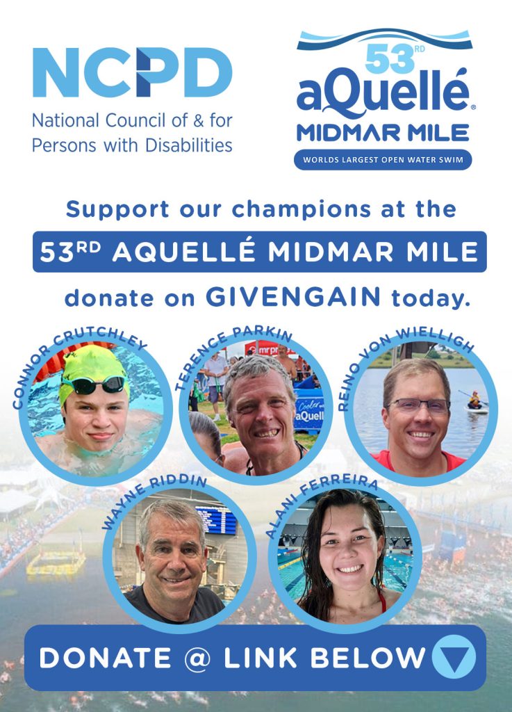 PARALYMPIAN ADRI VISSER RALLIES 15 CHAMPIONS TO SWIM FOR INCLUSION